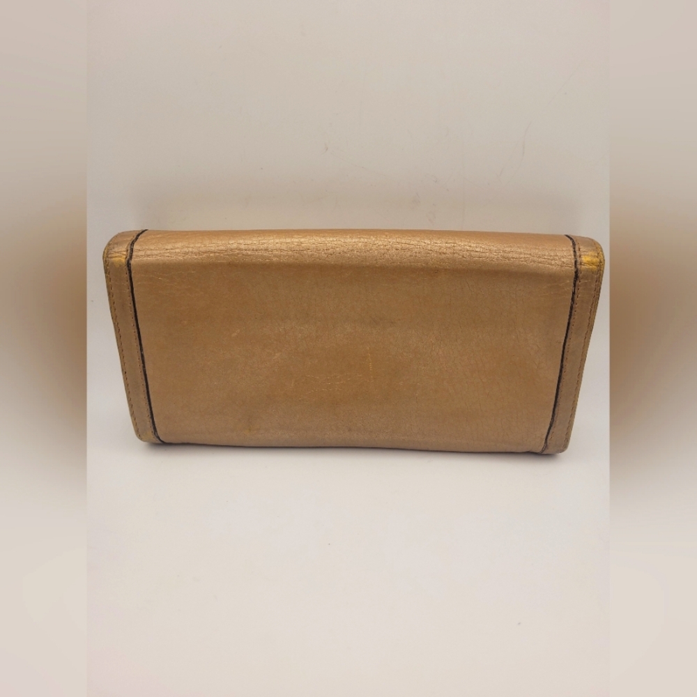 Gucci Brown Leather Interlocking GG Continental Wallet - Picture 2 of 4